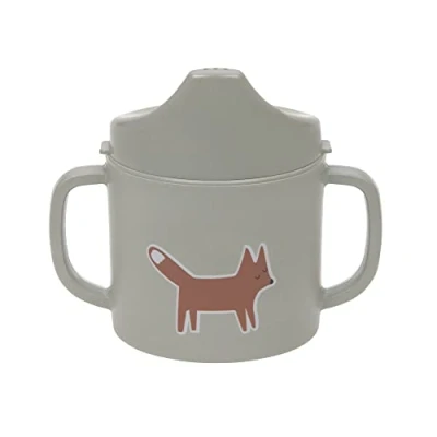 Afbeelding van LÄSSIG Kinderen oefenbeker met handvat en afneembaar deksel 150 ml/Sippy Cup Little Forest Fox