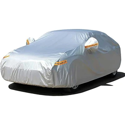 Afbeelding van SEAZEN 2 lagen autohoes waterdicht alle weersomstandigheden, outdoor autohoezen voor auto&#039;s met ritsdeur, hagel UV sneeuw windbescherming, universele volledige sedan (lengte tot 200