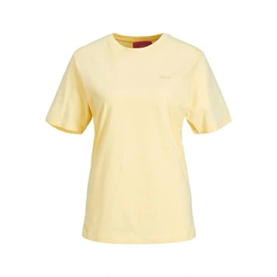 Afbeelding van JACK &amp; JONES Dames Jjxx Jxanna Ss Reg Every Small Logo Tee Noos T shirt, Sunlight/print: hemp logo, M