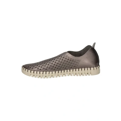 Afbeelding van Ilse Jacobsen TULIP3576 Instappers, Dames, Maat: 36, Zilver Textiel