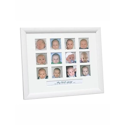 Afbeelding van Deknudt Frames multifotolijst S54ST9 wit 12x 5x5 cm met tekstvak