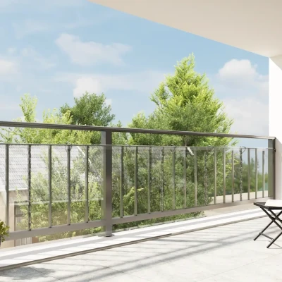 Afbeelding van vidaXL Doorzichtig zeildoek met zeilringen 1x8 m PVC