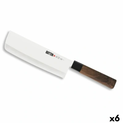 Afbeelding van Keukenmes Quttin Takamura Bruin Zilverkleurig 17 cm (6 Stuks)