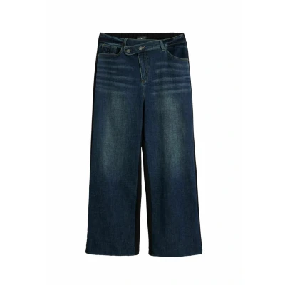 Afbeelding van Desigual Combined Flare Relaxed fit jeans, Dames, Maat: XS, Blue