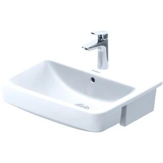 Afbeelding van Duravit No.1 halfinbouwwastafel wit 550 x 460 170