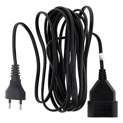 Afbeelding van Verlengkabel HO3VVH2F 2 x 0,75 stopcontact 6 A zwart 10 m Zenitech