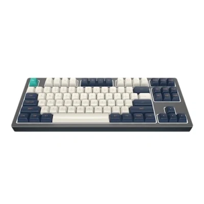 Afbeelding van Dark Project KD87B LTD Aluminum Black and Cloud Grey Mechanisch Bedraad Toetsenbord Gateron Cap Teal RGB (ENG)