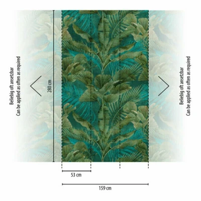 Afbeelding van AS Creation Metropolitan Stories 3 39185 1 391851 Groen / Blauw