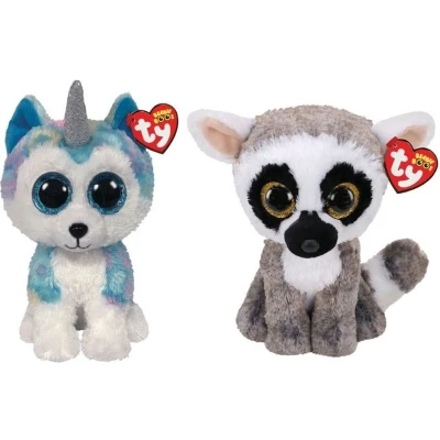Afbeelding van Ty Knuffel Beanie Buddy Helena Husky &amp; Linus Lemur