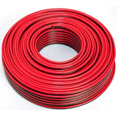 Afbeelding van luidsprekerkabel 2x2,50mm2 50m rood zwart CCA audiokabel