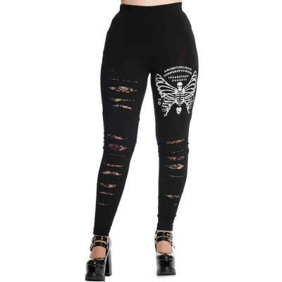 Afbeelding van Banned SKELETON BUTTERFLY Legging XS Zwart