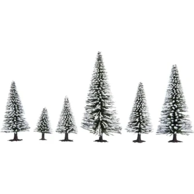 Afbeelding van NOCH Hobby 26828 Set bomen Besneeuwde zilverspar 50 tot 140 mm Sneeuwwit 25 stuk(s)