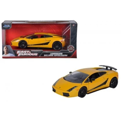 Afbeelding van JADA auto Fast &amp; Furious Lamborghini Gallardo 1:24 die cast geel