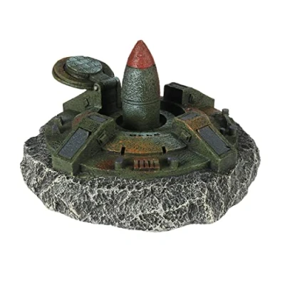 Afbeelding van Aqua Della Leger Raketsilo Aquarium Ornament 17.2x16.8x10.5 cm