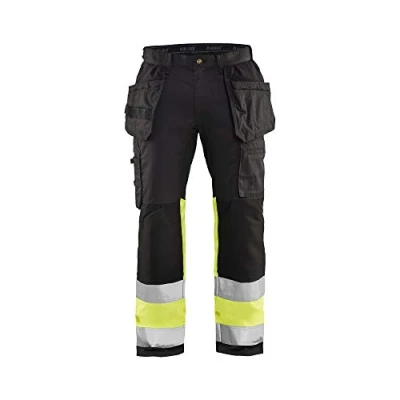 Afbeelding van Blaklader 1558 Reflecterende Werkbroek Stretch Zwart/Geel