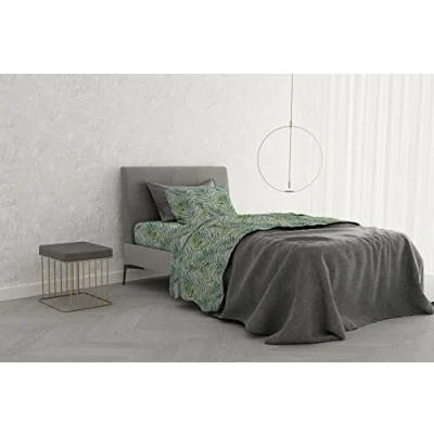 Afbeelding van Italian Bed Linen MB Home Basic &quot;Dafne&quot; lakenset, Honolulu, eenpersoons