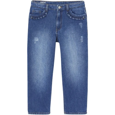 Afbeelding van Vertbaudet Rechte jeans MorphologiK meisjes heupomvang Large