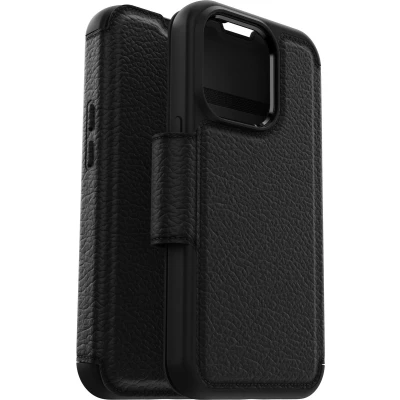 Afbeelding van Otterbox Strada Apple iPhone 14 Pro Book Case Leer Zwart