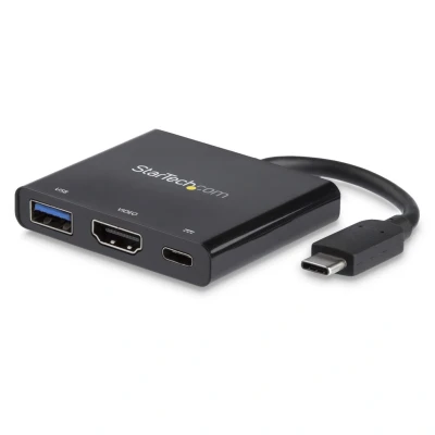 Afbeelding van StarTech.com USB C naar 4K HDMI multifunctionele adapter met power delivery en A poort