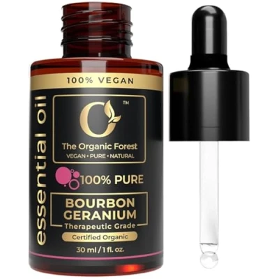 Afbeelding van Bourbon Geranium Essential Oil 100% Pure and Natural for Skin Care, Hair Care with Diffuser Aromatherapy