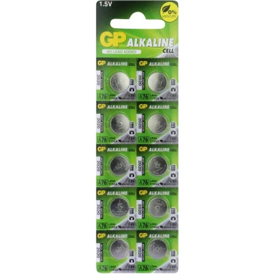 Afbeelding van A76 (LR44) GP alkaline knoopcel 1.5V 10 stuks