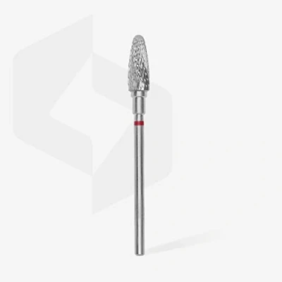 Afbeelding van Staleks Carbide nail drill bit, “corn, red, head diameter 5 mm/ working part 13 mm
