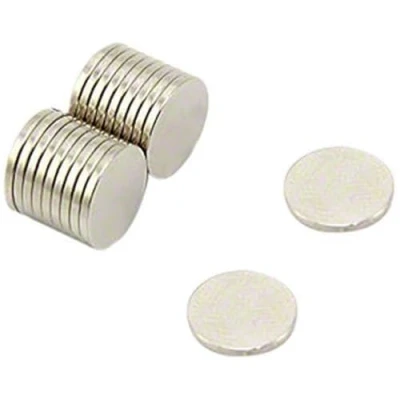 Afbeelding van N35 Neodymium magneet voor kunst, ambachten, modelbouw, doe het zelf, hobby, kantoor en thuis, 10 mm dia x 1 dik 0,51 kg trekkracht pak van 20 stuks