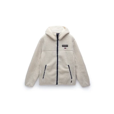 Afbeelding van Napapijri Tynik Fleecejas, Heren, Maat: XXL, Beige dimity