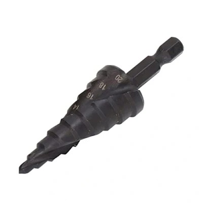 Afbeelding van Getrapte Boor, Stap Boor Hoge Snelheid Staal Spiraal Groef Pagode Gat Ruimer Hex Shank Tool Metaalbewerking Multifunctionele Boren(9 stappen (4 20 mm))