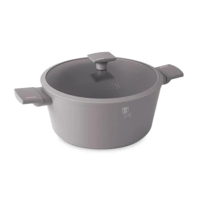 Afbeelding van BERLINGER HAUS Braadpan met titanium coating en deksel 28 cm taupe collectie, hoogwaardig gebruiksvriendelijk