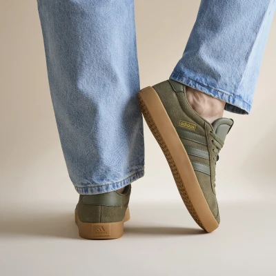 Afbeelding van adidas Heren VL COURT 3.0 SHOES, olive strata/olive strata/gold met., 40 2/3 EU