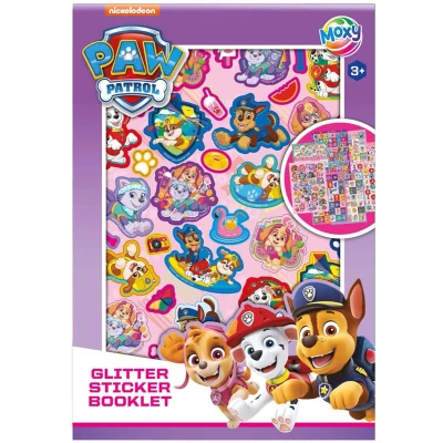 Afbeelding van Paw Patrol a5 glitter stickerset 8 stuks