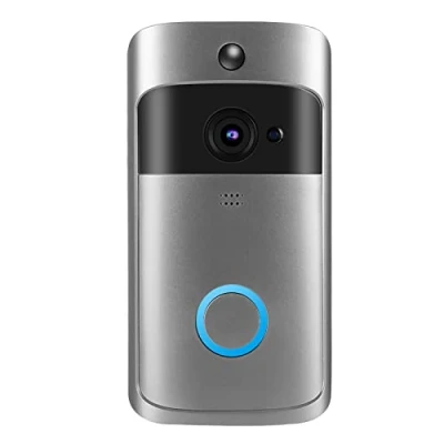 Afbeelding van WiFi Video Deurbel Camera, HD Wireless Home Security Deurbel, Deurtelefoon Systeem Ondersteuning PIR Bewegingsdetectie/2 Weg Audio/Nachtzicht/166 Groothoek