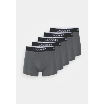 Afbeelding van Lacoste 5 Pack Boxershorts Grijs Heren maat S