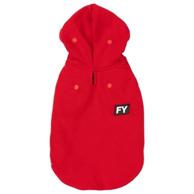 Afbeelding van Fuzzyard Honden Hoodie Flash Hondenkleding Rood 4