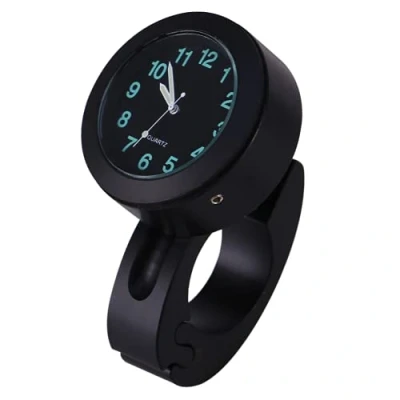 Afbeelding van Universele Motorfiets Stuur Horloge, 7/8 &quot; 1&quot; Waterdichte Motorbike Mount Klok Glow Horloge Nieuwe