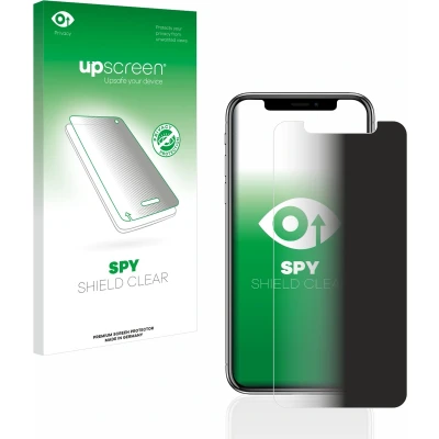 Afbeelding van upscreen Spy Shield Privacy Film (1 Stuk, Apple iPhone X), Smartphone beschermfolie, Blauw
