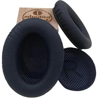 Afbeelding van misodiko Vervangende Kussens Oorkussens voor Bose Quiet Comfort 35 (QC35) en QuietComfort II (QC35 II), Koptelefoon Reparatie Onderdelen Oordopjes Kopkussensloop, Middernacht Blauw