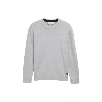 Afbeelding van TOM Tailor Denim Basic Crewneck Trui, Heren, Maat: XL, Light stone grey melange