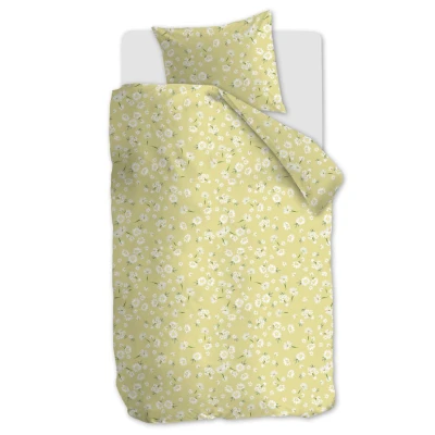 Afbeelding van ARIADNE at Home Daisies Light Yellow 140x200/220 + 1x 60x70 Licht geel