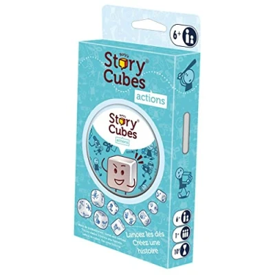 Afbeelding van Dobbelspel Story Cubes Actions Rory&#039;s Voor Jong &amp; Oud IJsbreker Spel Verhaal Dobbelstenen