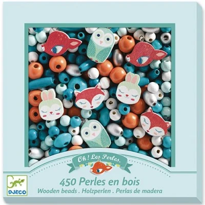 Afbeelding van Djeco houten kralen kleine dieren