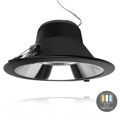 Afbeelding van CCT LED downlighter zwart reflector 20W Tri White dimbaar LED2522