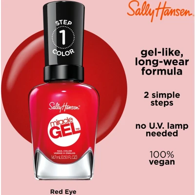 Afbeelding van Sally Hansen Miracle Gel nagellak 470 Red Eye