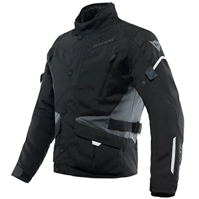 Afbeelding van Dainese Tempest 3 D Dry Motorfiets textiel jas, zwart grijs, afmeting 50 voor man