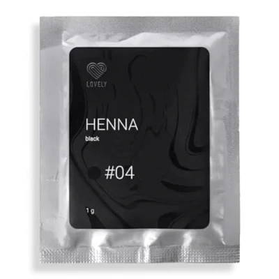 Afbeelding van Lovely henna wenkbrauw &amp; wimperverf zwart, tint: Black Morion wenkbrauwverf, tattoo effect natuurlijk blijft tot 6 weken zitten poeder 1g