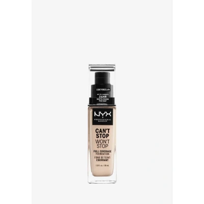 Afbeelding van NYX Professional Makeup Can&#039;t Stop Won&#039;t Full Coverage Foundation Light Porcelain 30 ml