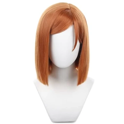Afbeelding van HIROAKIYA Nobara Kugisaki Wig, Jujutsu Kaisen Cosplay Wig with Cap
