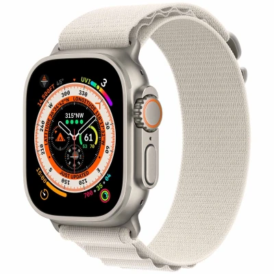 Afbeelding van Apple Watch Strap 49mm Starlight Alpine Loop S