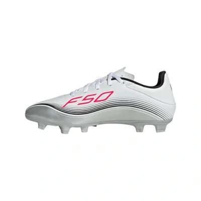 Afbeelding van adidas Performance F50 Messi CLUB FG/MG Voetbalschoenen met Kunststof noppen white/lucid red/silvercoloured, Heren, Maat: 48 2/3